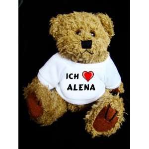 Teddy Bear mit Ich liebe Alena t shirt  Spielzeug