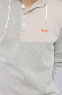 ORISUE The Croft Henley Hoody in Heather Grey  Karmaloop   Global 