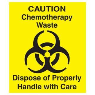 Rubbermaid Commercial Products Chemotherapy Waste Decal UNI CD 1 at 