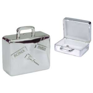 Kingsley Pill Box Suitcase, Silver Plated (Medikamentenbox)  