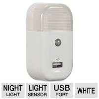 Click to view Audiovox USBNL1R Night Light USB Charger   LED Night 