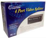 Cables Unlimited 4 Way Video Multiplier/Amplifier Monitor Splitter Box 
