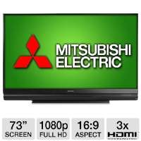 Mitsubishi WD 73642 73 Class DLP 3D HDTV   1080p, 169, 120Hz Sub 