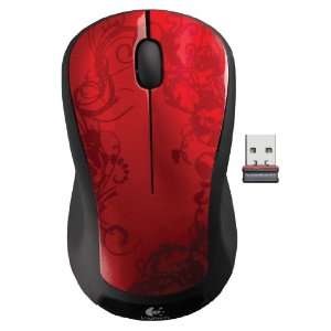 Logitech M310 Wireless Mouse RED TENDRIL with Nano USB Receiver 