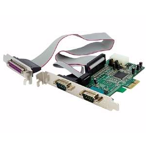 StarTech PEX2S5521P 2S1P PCI Express Parallel Serial Combo Card   3 