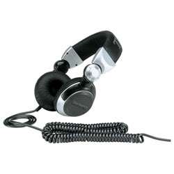   dj headphones with swing arm system and coil cord new lower price