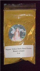 Organic Yellow Dock Root Powder Herb Herbal 1 ounce  