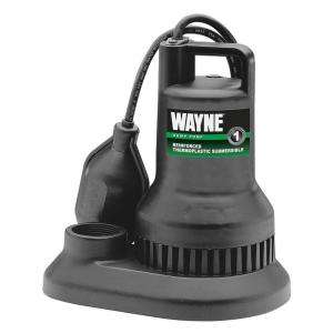 Wayne 3/10 HP Reinforced Thermoplastic, Submersible Sump Pump WST30 at 