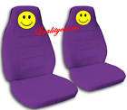 cute smiley face seat covers purple goodquality 