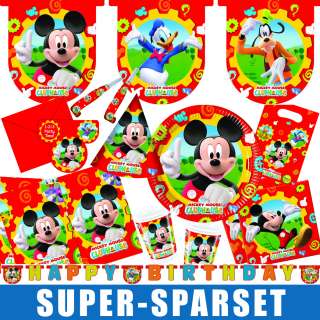 Micky Maus Mickey Mouse Kindergeburtstag Geburtstag Set  