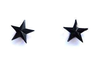 Magnetohrringe Magnet Ohrringe Sterne schwarz  