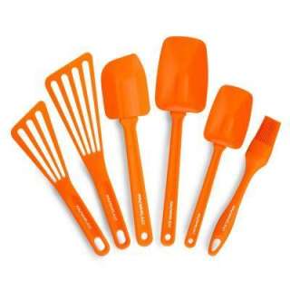 Rachael Ray Nylon Tools Utensils in Orange (Set of 6) 51551 at The 