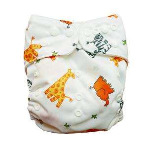 AIO RE USABLE baby cloth diapers nappies 1 insert E05  