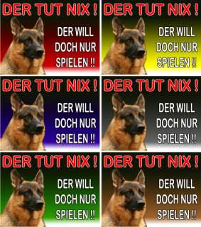 WARNSCHILD Deutscher Schäferhund A5 A4 Will nur spielen  