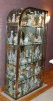 Brass and Stainless Curio Cabinet  