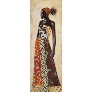 Jacques Leconte   Afrikanische Frau IV Poster Kunstdruck (70 x 25cm 