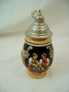 West Germany Small Beer Stein Couple Sitting Together  