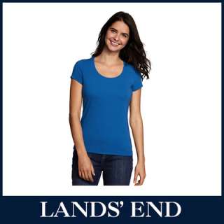 LANDS END Damen T Shirt Shirt Kurzarm Rundhals *Sale*  