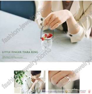Fashion Small Open silver golden copper Imperial Crown Ring  