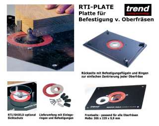 Befestigungsplatte für Oberfräse Frästisch Selbstbau  