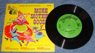 MORE MOTHER GOOSE Disneyland Record and Book  