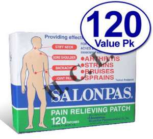 Salonpas Pain Relieving Patches, 120 Patches  