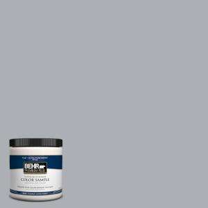 BEHR Premium Plus8 oz. Gray Timber Wolf Interior/Exterior Paint Tester 