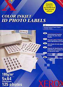 Xerox ID Photo Etiketten Label Passfotos Fotopapier glz  