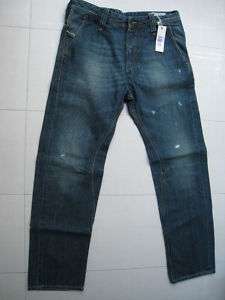 Brand New Mens Diesel Gualbon Jeans 8B4 Wash  