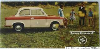 Prospekt vomTrabant/Trabi 500 & Kombi 500,IFA Sachsenring Werk Zwickau 