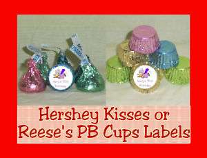 Senior Citizen Party Favor Candy Kiss Kisses Labels Personalized 