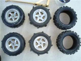 Vintage Kyosho Ultima & Optima parts lot wheels tires chassis motor 