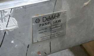 DeWalt Panel Saw 3486 for Cutting Plywood 220 Volt  