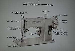 Singer 185 J Sewing Machine Instruction Manual On CD  