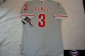 Phillies HUNTER PENCE Authentic COOL BASE JERSEY 40  