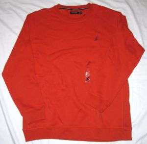 NWT Nautica Orange Crewneck Sweater Size XL  