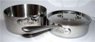 ALL CLAD Quality Stainless Steel 2 & 3 Qt SAUCE PANS w/LID + STEAMER 