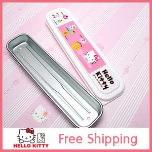 Hello Kitty Kitchen Aluminum Spoon & Chopstick Case Box  