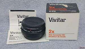 Vivitar MC 2X Tele Converter for Canon FL FD new in box  