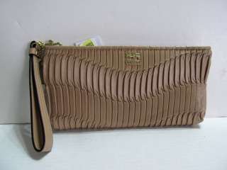 COACH MADISON GATHERED LEATHER ZIP CLUTCH WALLET 46914  