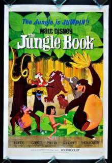 THE JUNGLE BOOK * 1SH ORIG MOVIE POSTER 1967 DISNEY  