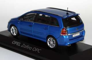 Opel Zafira OPC   blau   mit Wunschkennzeichen   Minichamps   143 