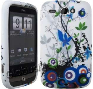 FLORAL GEL CASE COVER SKiN POUCH for HTC WiLDFiRE G8  