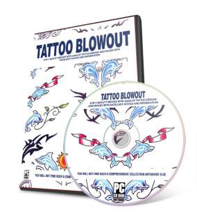 TATTOO FLASH BLOWOUT 1000s Designs Tribal Art On CD  