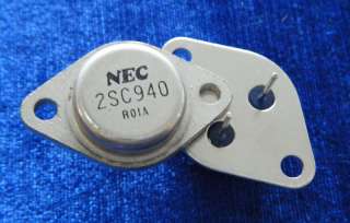 50x NEC PNP Silicon 2SC940 Amplifier Transistor TO 3  