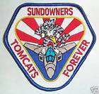 US.Navy `SUNDOWNERS` F 14 Tomcat Badge / Patch (F14 23)