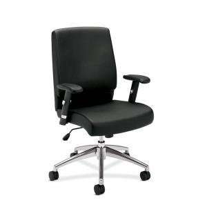  HON Basyx Mid Back Leather Chair