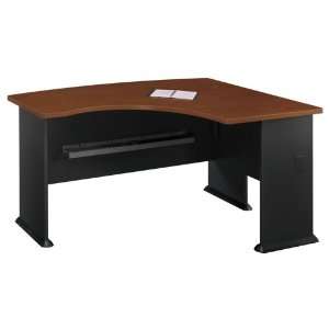  Bush OfficePro Right L Bow Desk, Hansen Cherry Furniture & Decor