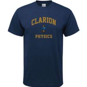  Clarion Golden Eagles Navy Physics Arch T Shirt Sports 