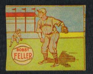 RARE 1943 MP+CO. (R302 1) BOB FELLER STRIP CARD  